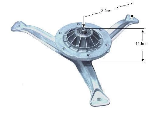 168ID09 Носач и лагерно тяло к-кт-INDESIT