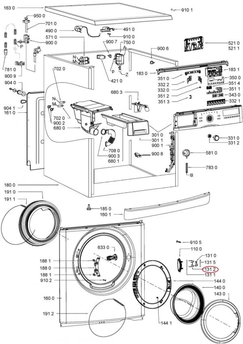 Пружина за ключалка 518100 - WHIRLPOOL