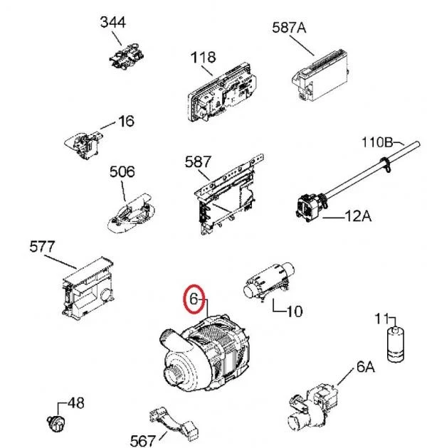 Циркулационна помпа 1113170003 - ELECTROLUX