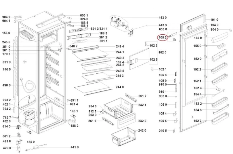 Комплект планки 481231019131 - WHIRLPOOL
