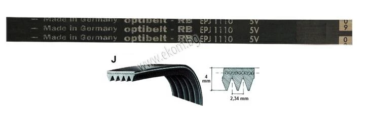 116LG187 Ремък 1110мм J4 EL гумен