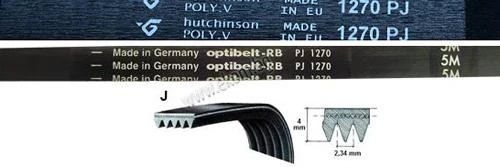 116LG47 Ремък 1270мм J4 гумен