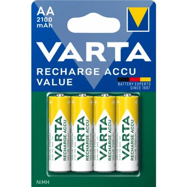 902VR06 Презареждащи батерии Varta VALUE Accu AA 2100 mAh 4 бр.