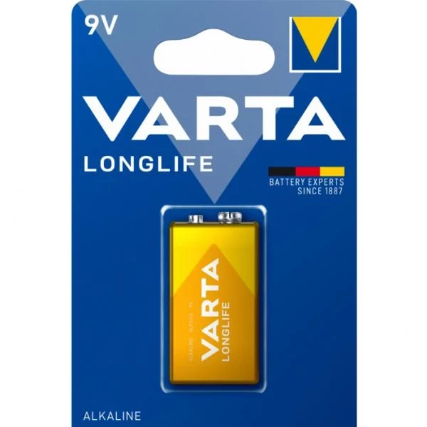 902VR08 Алкална батерия Varta Longlife 9V 6LP3146