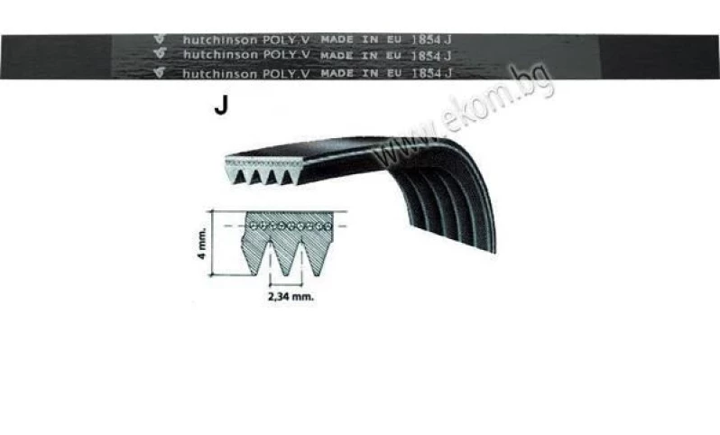 116LG109 Ремък 1854мм J4 гумен