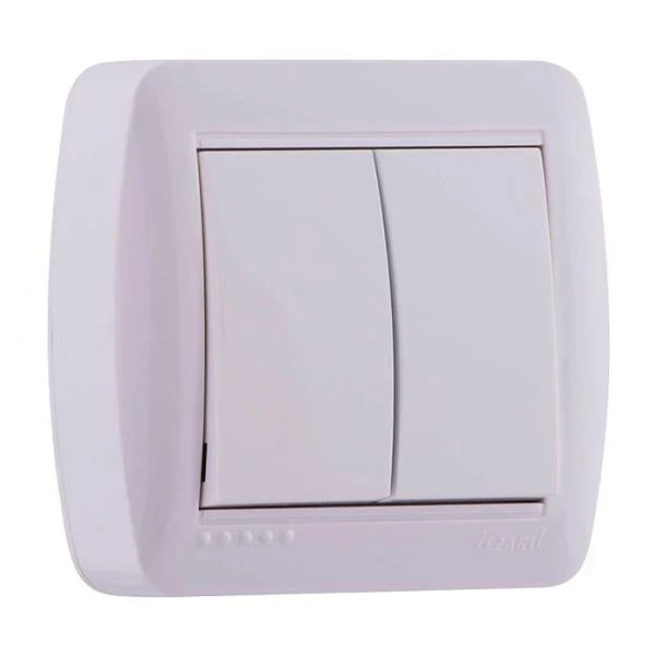 804ЕЛ15 Ключ открит монтаж Демет сх.5 бял 711-0200-101