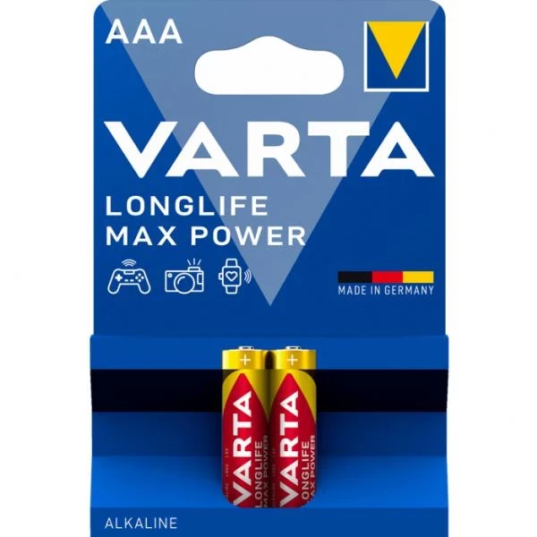 902VR17 Усилени алкални батерии Varta Longlife Max Power AAA LR03 2 бр.