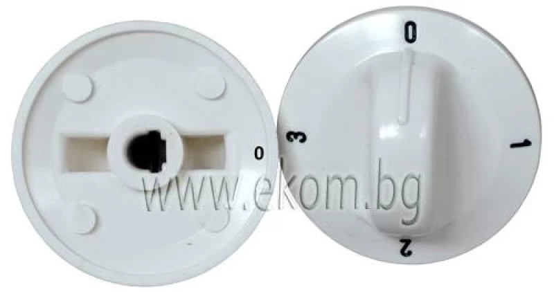 341CU45 Врътка за печка GORENJE 4 такта бяла гравирана