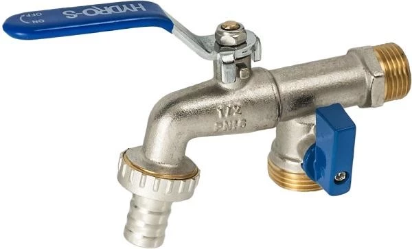 104HS05 Канелка с кран 1/2"x3/4"