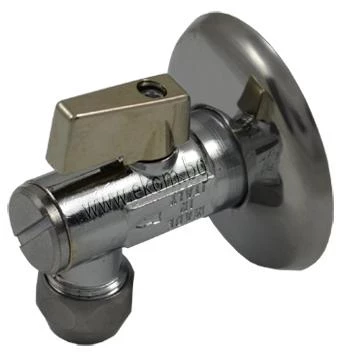 Сферичен кран с филтър ф10x1/2" ъглов