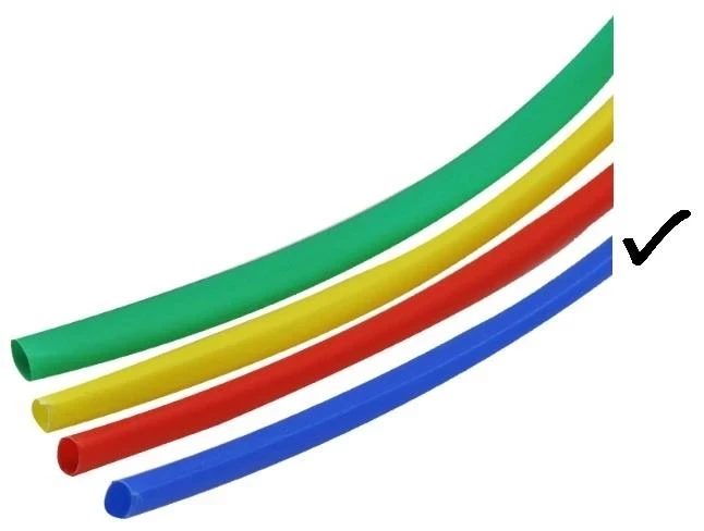 813ER08B Термосвиваем шлаух 8/4mm син 1m