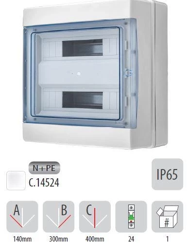 812PB03 Апартаментно табло 24 OM IP65