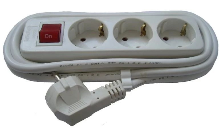 Съединител 3х16А със шнур и ключ 5m