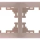 Thumbnail 1 of 803ЕЛ20 Рамка за контакт двойна Мира крем 701-0300-147