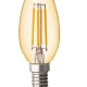 Thumbnail 1 of LED filament лампа конус, димираща, 4W, E14, 2500K, 220-240V AC, амбър