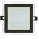Thumbnail 3 of LED стъклен панел за вграждане, квадрат, 12W, 4200K, 220-240V AC, IP44, черен ринг