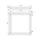 Thumbnail 2 of 822VX06 LED Рамка за вграждане квадратна светеща SOLO 40W WH/CL VIV004115