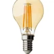 Thumbnail 1 of LED filament лампа топка, димираща, 4W, E14, 2500K, 220-240V AC, амбър