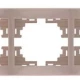 Thumbnail 1 of 803ЕЛ21 Рамка за контакт тройна Мира крем 701-0300-148