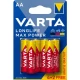 Thumbnail 1 of 902VR10 Усилени алкални батерии Varta Longlife Max Power AA LR6 4+2 бр.