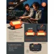 Thumbnail 2 of Портативна LED работна лампа с магнитна основа, карабинер и стойка 10W, 7000K, 5V DC, IP54