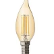 Thumbnail 1 of LED filament лампа пламък, димираща, 4W, E14, 2500K, 220-240V AC, амбър
