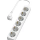 Thumbnail 2 of Разклонител с 6 Шуко гнезда, 3 метра, бял