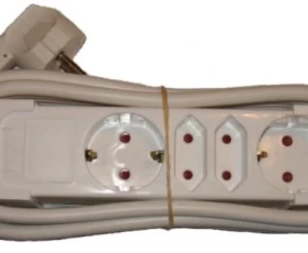 Снимка на Съединител 2х16А+2х2,5А със шнур 3m