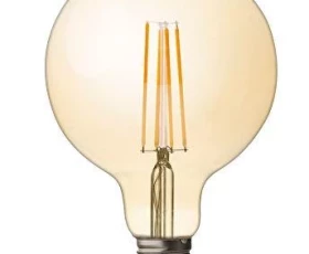 Снимка на LED filament лампа топка, димираща, 4W, E27, 2500K, 220-240V AC, амбър
