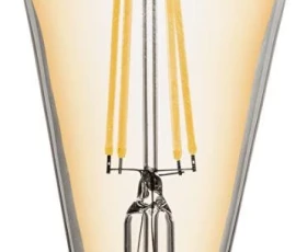 Снимка на LED filament COB лампа крушка, димираща, 8W, E27, 2500K, 220-240V AC, амбър, ST64