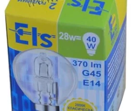 Снимка на Халогенна лампа G45 E14 28W 230V ЕКО
