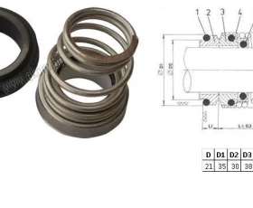 Снимка на 413LG07 Механичен уплътнител P-21mm