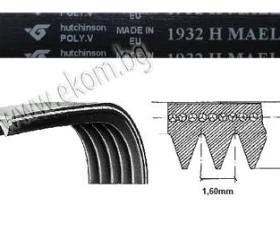 Снимка на 116LG306 Ремък 1932мм H8 MAEL гумен