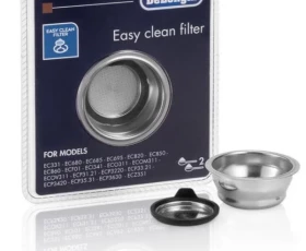 Снимка на 442DL05 Цедка 2 кафета,двойно дъно,крема диск-DE LONGHI