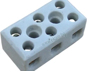 Снимка на 805ЕН07 Клема порцелан 3х1,5мм