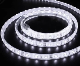 Снимка на LED ЛЕНТА SMD5050, 7.2W/M ТОПЛО БЯЛА, 12V DC, 30 LEDS/M, 5M, НЕВОДОУСТОЙЧИВА