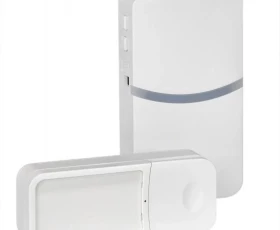 Снимка на RF безжичен кинетичен звънец, IP44, бял