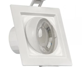 Снимка на LED ЛУНА ЗА ВГРАЖДАНЕ ПОДВИЖНА КВАДРАТ 8W, 4200K, 220V, НЕУТРАЛНА СВЕТЛИНА, SMD2835