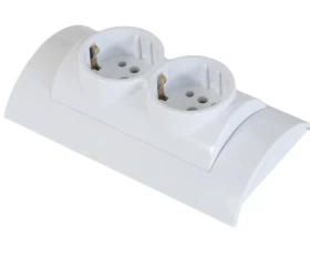 Снимка на 803АТ06 Контакт външен двоен бял 7135