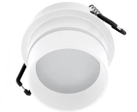 Снимка на Декоративна рамка за вграждане с ниско ниво на заслепяване с Glow ефект, бяла