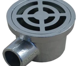 Снимка на 103WT09 Сифон подов алуминиев рогов кръгъл - лакиран - Ф 32