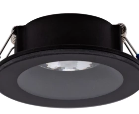 Снимка на ЛУНА (ТЯЛО) ЗА ВГРАЖДАНЕ КРЪГ, ЧЕРНА, СТАЦИОНАРНА, IP44, АЛУМИНИЙ И СТЪКЛО