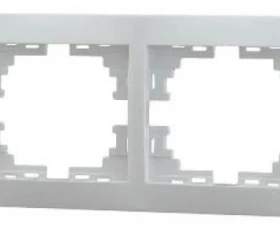 Снимка на 803ЕЛ15 Рамка за контакт двойна Мира бяла 701-0200-147