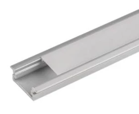Снимка на АЛУМИНИЕВ ПРОФИЛ ЗА LED ЛЕНТА, ПЛИТЪК - ЗА ВГРАЖДАНЕ, 2М