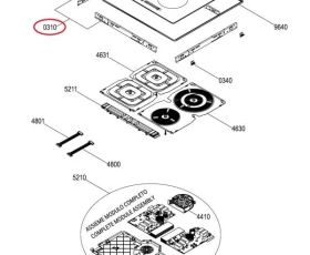 Снимка на Стъклен плот 488000623703 - WHIRLPOOL