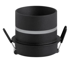 Снимка на Декоративна рамка за вграждане с ниско ниво на заслепяване с Glow ефект,черна