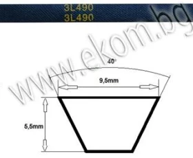 Снимка на 116LG41A Ремък 3L 490