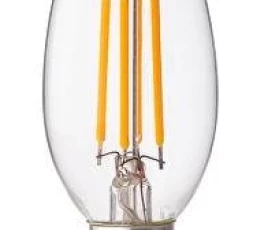 Снимка на LED filament лампа конус, димираща, 4W, E14, 2700K, 220-240V AC, топла светлина