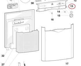 Снимка на Бутон ON-OFF 143006-INDESIT