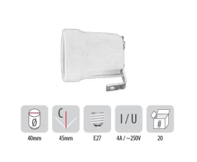 Снимка на 806PB09 Фасунга порцелан E27 type 426